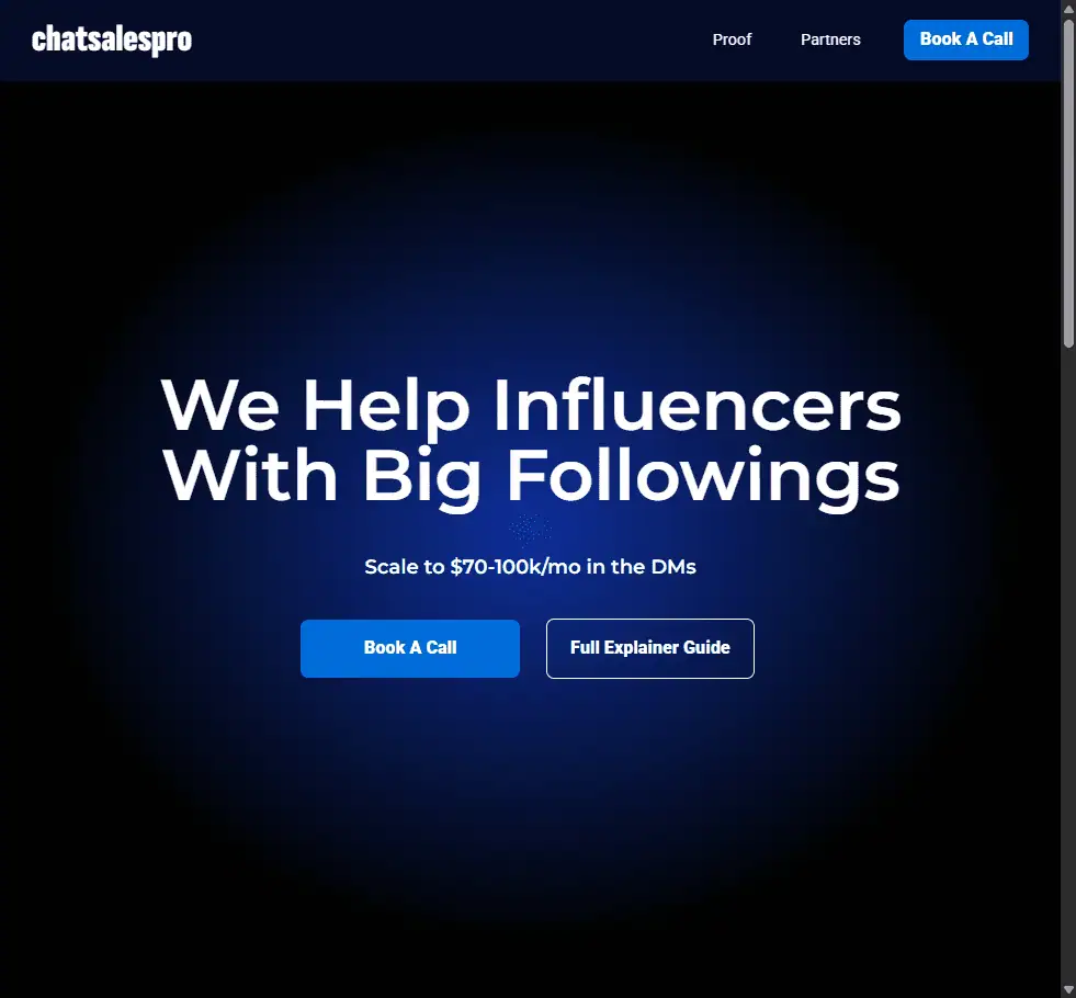 website afbeeldign chatsalespro