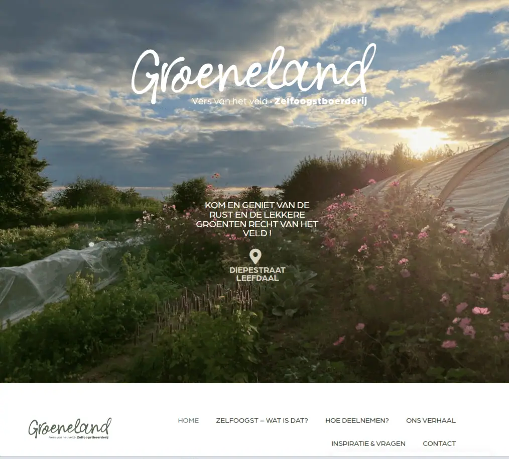 website afbeeldign groneland